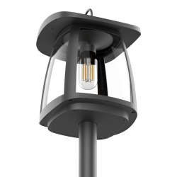 Lampa Solara LED Portabila de Exterior, Neosimply Camping, 350 lumeni, 3 Moduri de utilizare, cu senzori de luminozitate, Black - Img 3
