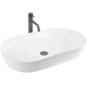 Lavoar Ceramic Pentru Blat-REA CLEO 70cm, Culoare Alb