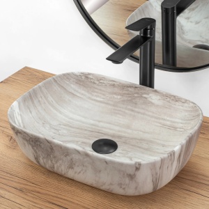 Lavoar de blat REA BELINDA ASH, Dimenisuni 46x33x13.5 cm - Img 3