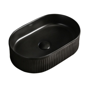 Lavoar pe blat, Elix, Material Ceramica, Negru Mat, Dimensiune 49x31x13 cm - Img 2