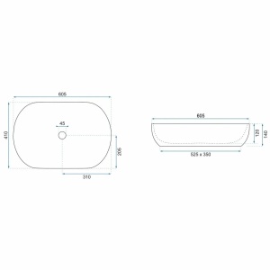 Lavoar pentru blat Rea Cleo Black Mat - Img 3