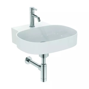 Lavoar suspendat Ideal Standard Atelier Linda-X alb lucios cu orificiu baterie 75 cm - Img 5