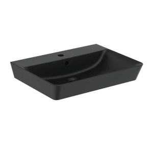 Lavoar suspendat Ideal Standard Connect Air Cube 60x46 cm negru mat