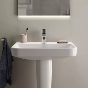 Lavoar suspendat Ideal Standard i.life B alb lucios 55 cm cu orificiu baterie - Img 6