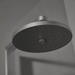 Palarie de dus rotunda din aluminiu Ideal Standard Alu+ argintiu mat 2 functii - Img 4