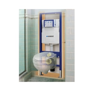 Rezervor incastrat Geberit Duofix Sigma, cu set fixare si clapeta , Sigma20 negru easy-to clean - Img 8