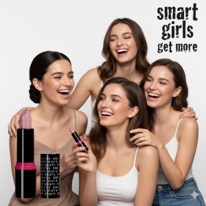 Ruj de buze cu pigment intens Smart Girls Get More, Colectia Long lasting love, rezistent la apa, First Date - Img 6