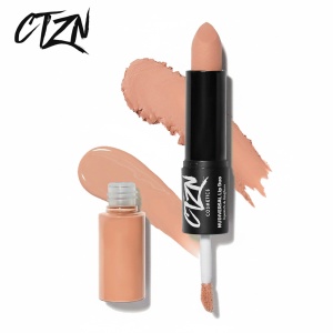 Ruj si creion de buze CTZN, Nudiversal Lip Duo, rezistent la apa, cu unt de mango salbatic, Bali - Img 1