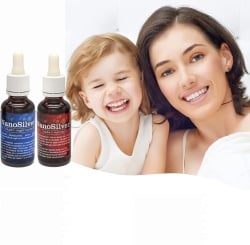 Set 2 Sticlute de Argint Coloidal Bicomponent pentru 60 de Portii, NanoSilver Imun 110 PPM cu particule nano, 2x50 ml - Img 5