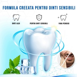 Set Benzi pentru albirea dintilor cu carbune activat, Fara peroxid, NeoSimply, 14 plicuri, 65 g - Img 3