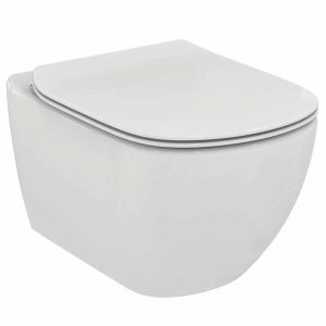 Set Bideu si Vas WC PRO GROHE , montaj suspendat, ceramica sanitara, Vas WC Ideal Standard Tesi AquaBlade + Bideu + Model Capac Soft-Close Inclus+Cadru+Clapeta - Img 2