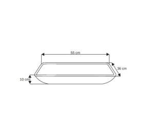 Set complet Chiuveta de blat PRO ERA GLASS si baterie, Dimensiuni 55 cm x 36 x 10 cm, Sticla temperata, Brown - Img 3
