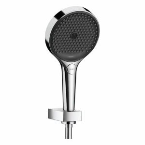 Set de dus cu porter Hansgrohe Rainfinity 130 crom lucios 3 functii