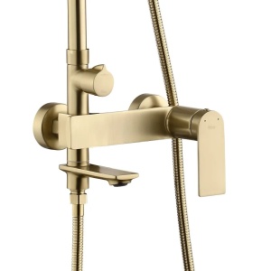 Set de dus , Design Modern REA STORM , Culoare Brush Gold - Img 6