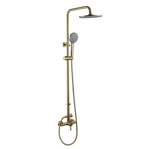 Set de dus tip ploaie Milton Auriu pentru baie
