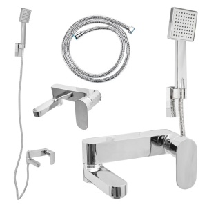 Sistem complet de dus PRO, montaj in perete, Culoarea Crom