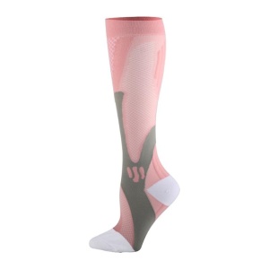Sosete Compresie Neosimply® Copper Fit, fara miros, pentru circulatie, compresie graduala, marime, Roz
