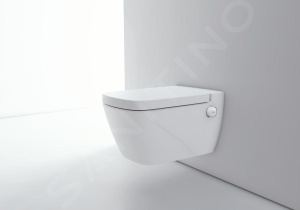 Tece TECEone - Toalet?? suspendat?? cu du?? de bideu, Rimless, alb 9700200 - Img 3