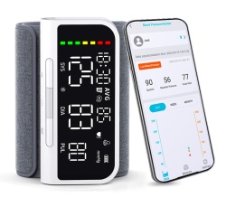 Tensiometru Fara Fir SeveShop pentru Uz Casnic, Reincarcabil, Usor de Utilizat, Cu Aplicatie Gratuita pentru iOS/Android, Apple Health si Google Fit, Monitorizare Tensiune Arteriala Precisa cu Display LED, Design Ergonomic si Elegant, Alb Lucios - Img 5