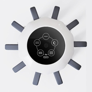 Aparat masaj electric Seve Shop pentru scalp, cap, cu 10 contacte de vibratie, 4 moduri, masaj portabil fara fir pentru cap pentru relaxare si tensiune, somn profund, marime unica - Img 4