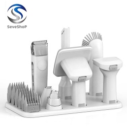 Aspirator 3 in1 pentru toaletarea animalelor de companie SeveShop®, aparat de tuns cu 6 accesorii, pentru descurcarea sau aspirarea parului, perie pentru aspirarea materialelor textile - Img 5