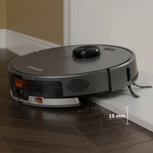 Aspirator Robot Inteligent 3 in 1, SeveShop® D65S Max Teendow, Robot Aspirare Cu Navigatie LiDAR 360°, Aspirator Inteligent 3 In 1 Cu Functie Mop, Putere 6000 Pa, Harti Multi Etaje, Control Prin Aplicatie Teendow Si Alexa, WiFi, Senzori Anticadere, Negru - Img 4