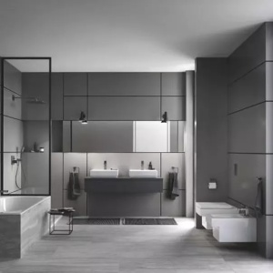 Baterie bideu Eurocube monocomanda antracit periat Hard Graphite - Img 5
