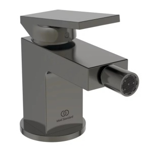 Baterie bideu Ideal Standard Atelier Extra gri Magnetic Grey cu ventil Pop-Up