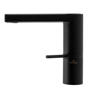 Baterie Lavoar Cu Afisaj Led Pentru Temperatura Apei, REA MILS, Montaj Pe Blat, Capat Fix, Monocomanda, Inaltime 15 Cm, Negru - Img 6