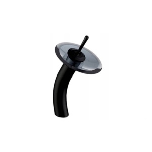 Baterie lavoar de Sticla PRO G003, Diverse Culori, Montaj pe blat, inaltime 30 cm, finisaj Negru Mat - Img 3