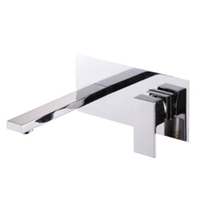 Baterie lavoar PRO QUADRO SILVER,montaj incastrat in perete, finisaj Crom , design minimalist - Img 2