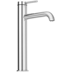 Baterie Lavoar REA SPOT CHROME HIGH, Montaj Pe Blat, Capat Fix, Monocomanda, Inaltime 28 Cm, Crom - Img 3