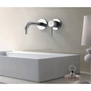 Baterie PRO COSTA Silver, montaj incastrat in perete, finisaj Crom - Img 2