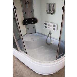 Cabina de dus cu Functie de Hidromasaj si Sauna WSH7106LWS ,Dimensiune 120x80cm/Stanga, Culoare Alb - Img 3