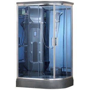 Cabina de dus cu Hidromasaj si Functie Sauna cu Abur MO-02188GS, montaj pe dreapta, 120X88X220CM