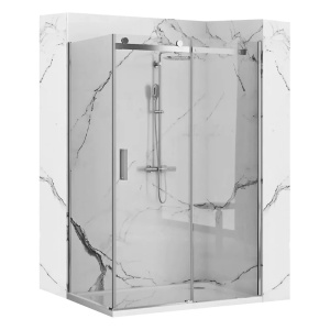 Cabina de dus cu usa glisanta Rea Nixon 130X90, crom dreapta