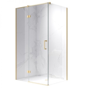 Cabina de dus Dreptunghiulara KZ03C, Dimensiune 120x90cm, Culoare Auriu Periat
