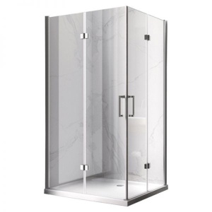 Cabina De Dus Dreptunghiulara KZ12A, Dimensiune 90x80cm , Culoare Crom