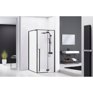Cabina de dus Fargo, Dimensiune 120x90cm, Culoare Black Mat - Img 6