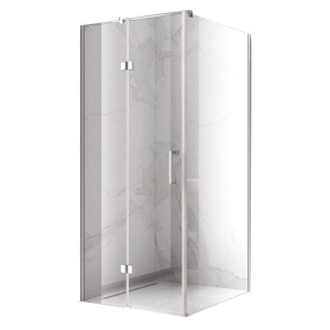 Cabina de dus KZ01C Patrata , Dimensiune 90x90cm , Culoare , Crom