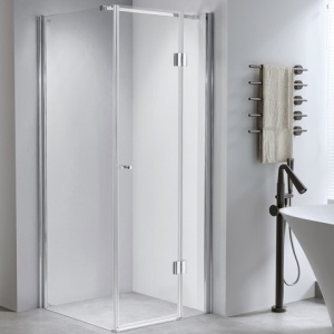 Cabina de dus patrata cu cadita de dus KZ1390A/SXL02A Crom/Alb 80x80 cm - Img 3