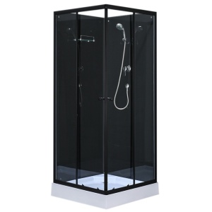 Cabina de dus patrata cu hidromasaj, Dimensiune 90x90 cm, Inaltime 210 cm - Img 1