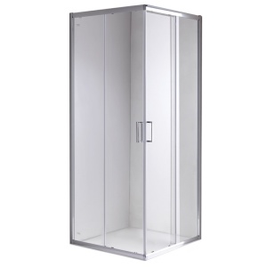 Cabina de dus patrata cu sticla securizata si rame cromate KZ93D 70 x 70 cm