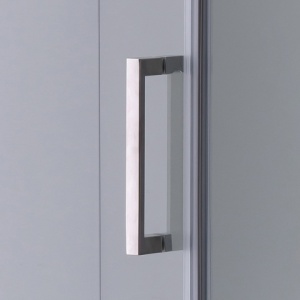 Cabina de dus Patrata KZ1190A, Design Modern 80X80cm, Culoare Crom - Img 5