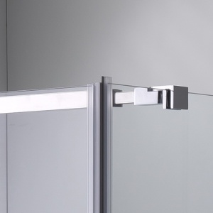 Cabina de dus Patrata KZ1190C, Design Modern 100x100cm, Culoare Crom - Img 5