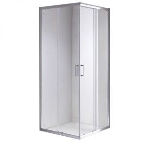 Cabina de dus Patrata KZ93A, Design Modern 80x80cm, Culoare Crom