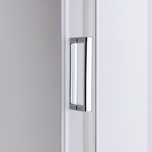 Cabina de dus Patrata KZ93A, Design Modern 80x80cm, Culoare Crom - Img 4