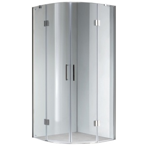 Cabina de dus semicirculara din sticla securizata rame cromate KZ92B 90 x 90 cm
