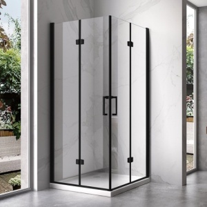 Cabina dus KZ08C Culoare neagra, dimensiune 90x90cm - Img 3