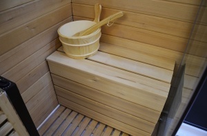 Cabina multifunctionala MO-1752B, sauna uscata, sauna cu aburi si cabina de dus, pe stanga. Dimensiune 180x110x223cm - Img 7